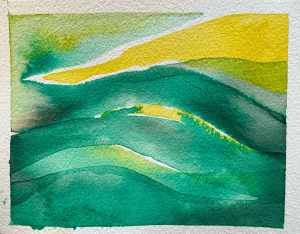wave green yellow